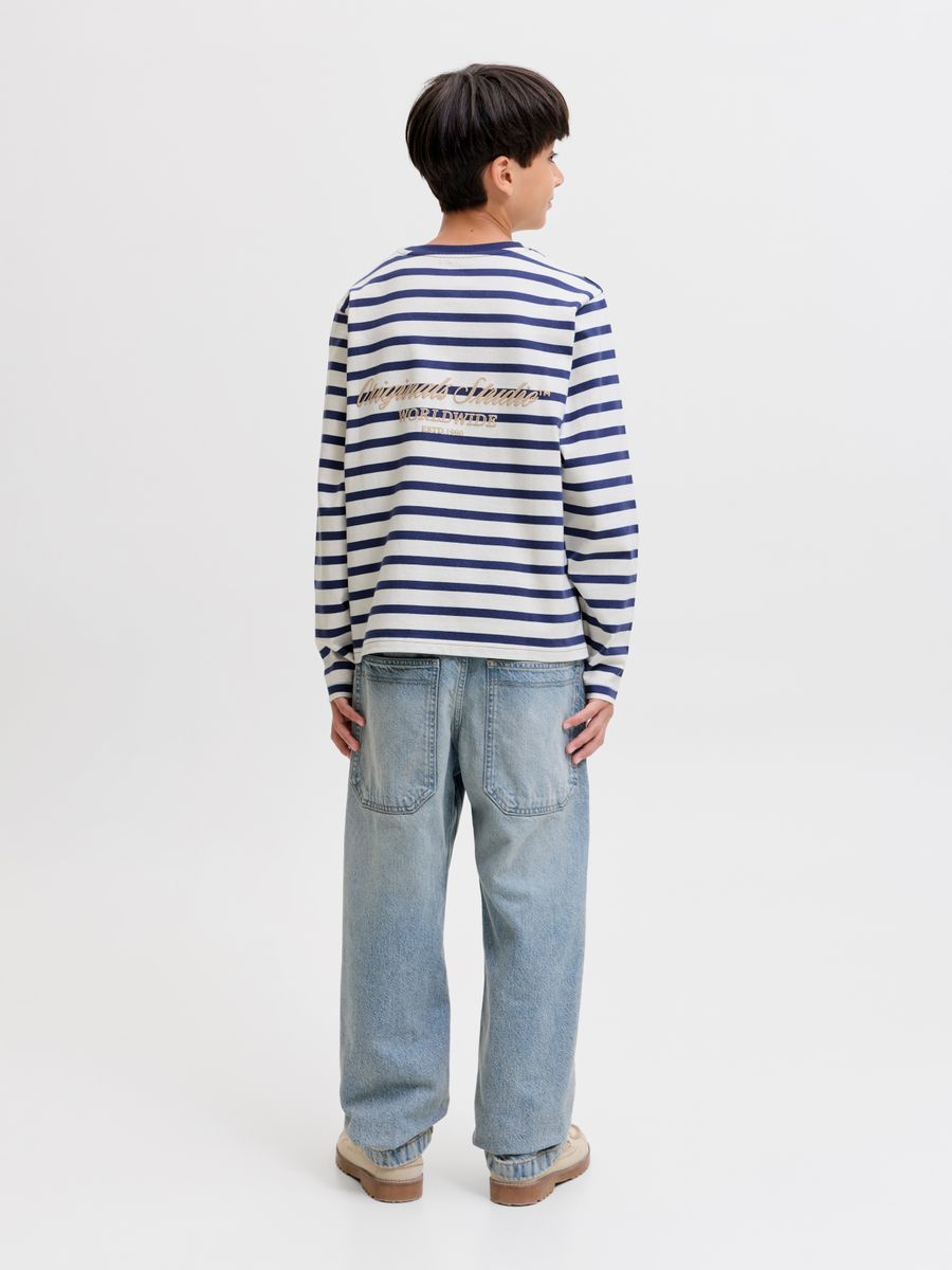 JORNORREBRO STRIPE TEE LS CREW NECK JNR
