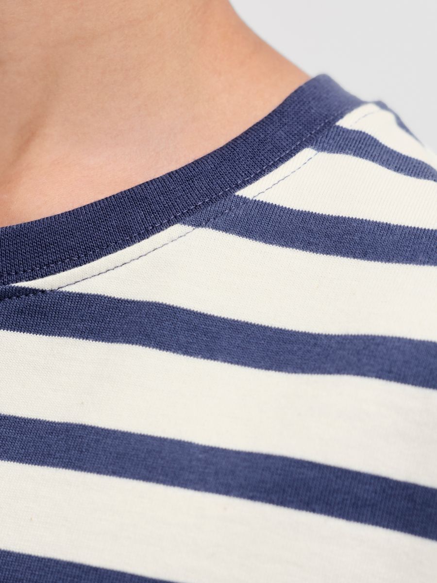 JORNORREBRO STRIPE TEE LS CREW NECK JNR