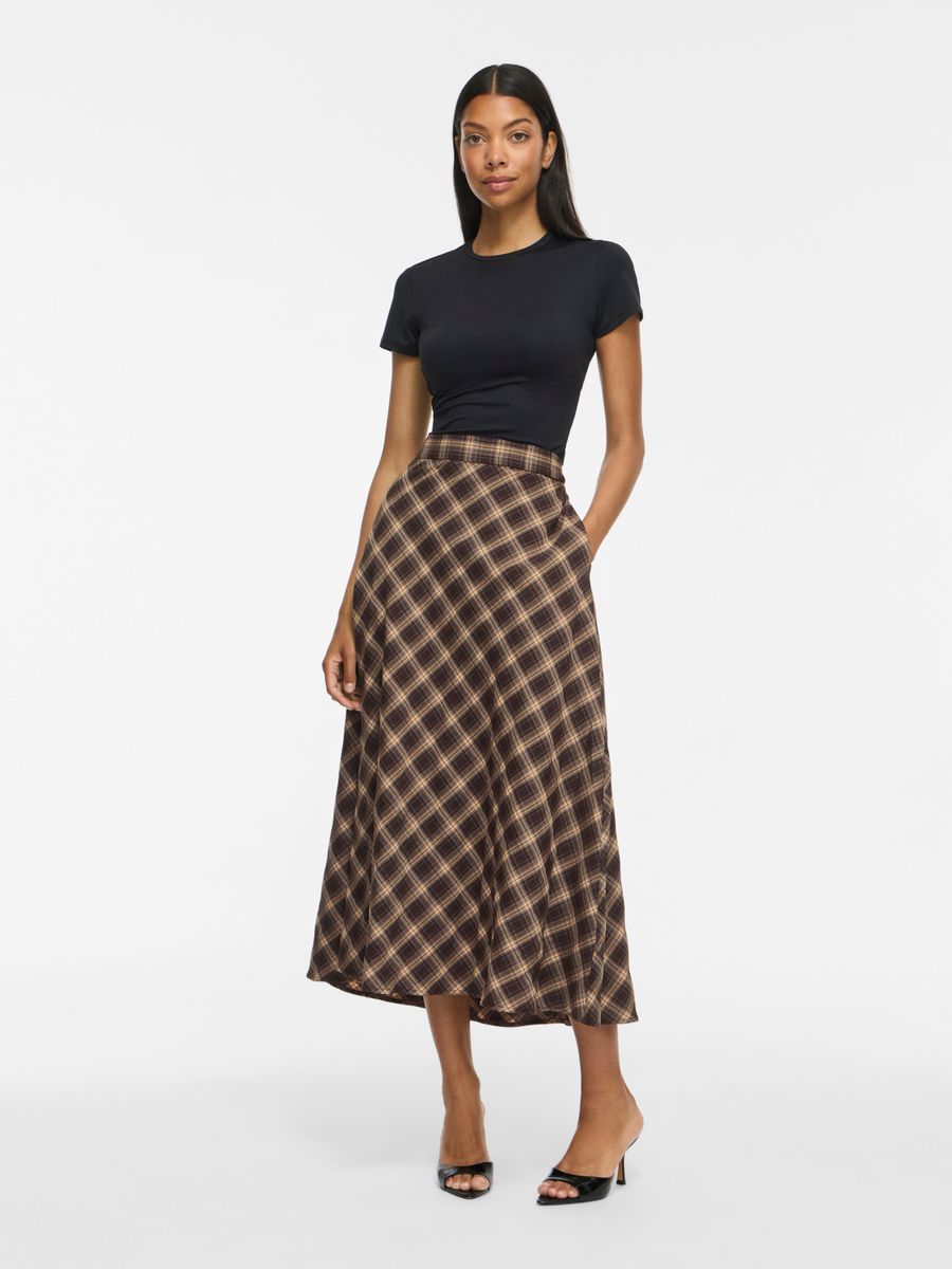 VILENE CHECK ANKLE SKIRT/SPI
