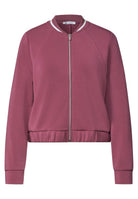 Langarm Jacke im Silk-Look mit Zipper