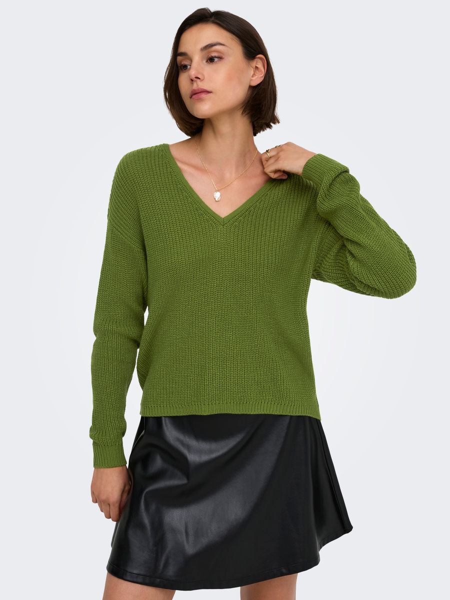 JDYEVIE L/S V-NECK PULLOVER KNT