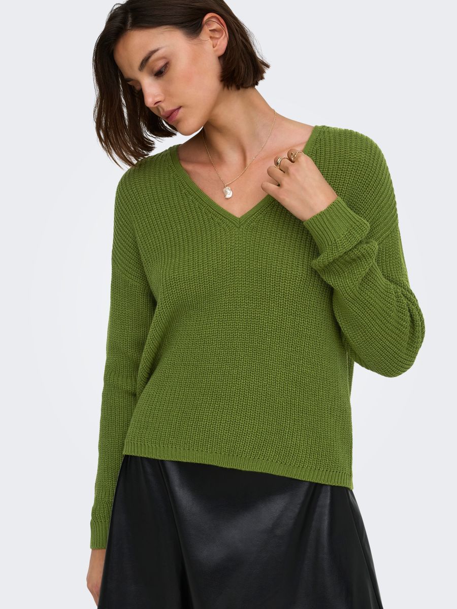 JDYEVIE L/S V-NECK PULLOVER KNT