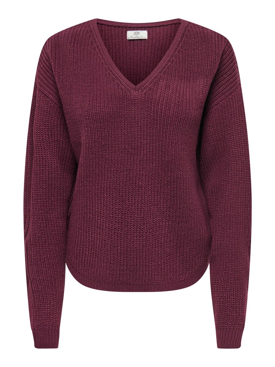 JDYEVIE L/S V-NECK PULLOVER KNT