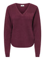 JDYEVIE L/S V-NECK PULLOVER KNT