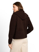 Teddy Sweatjacke mit Kapuze