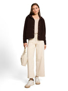 Teddy Sweatjacke mit Kapuze