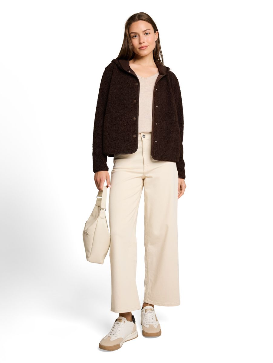 Teddy Sweatjacke mit Kapuze