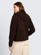 Teddy Sweatjacke mit Kapuze