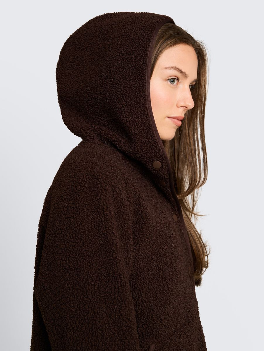 Teddy Sweatjacke mit Kapuze