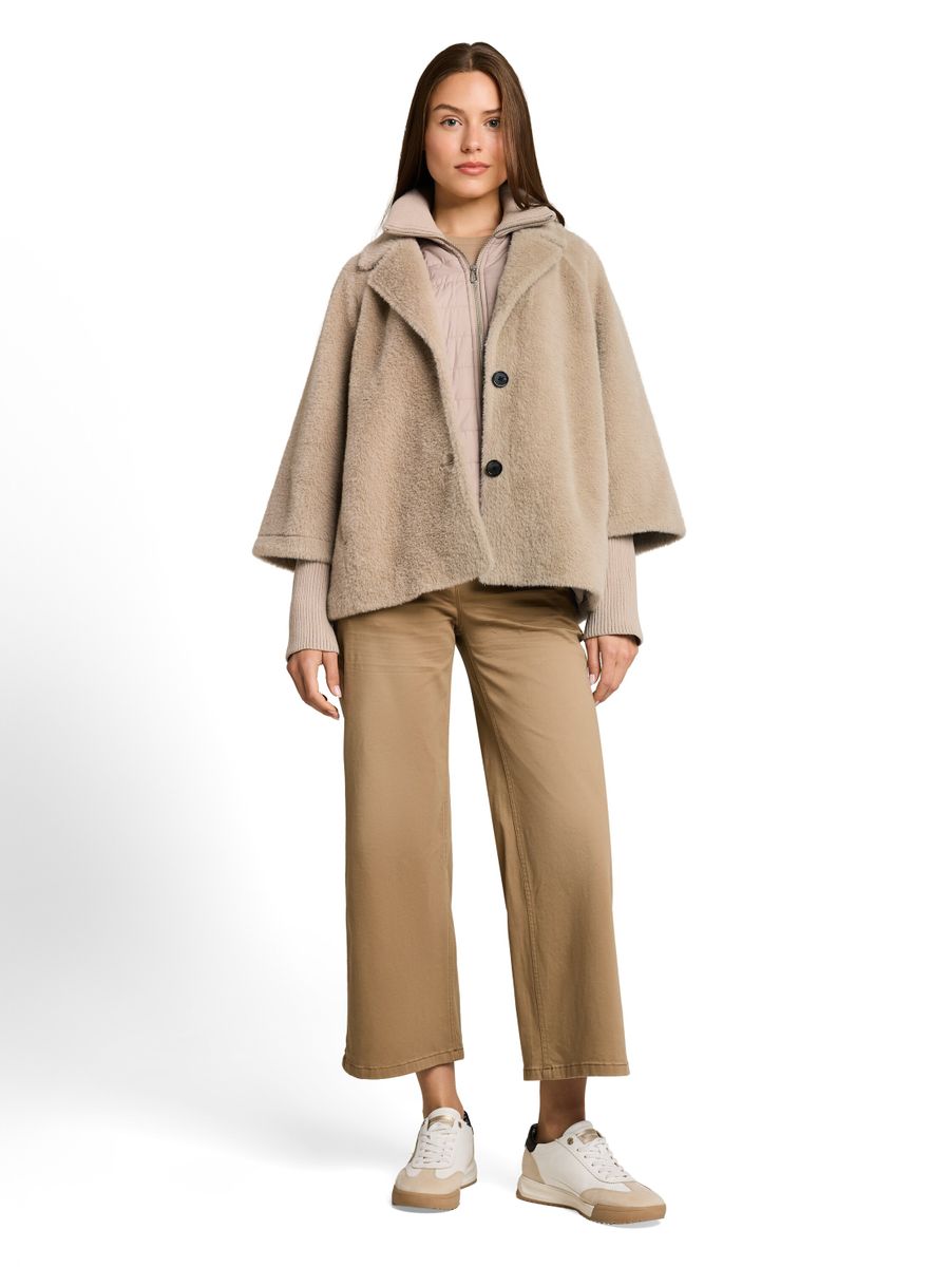 Cosy Cape Jacke im 2-in-1-Look