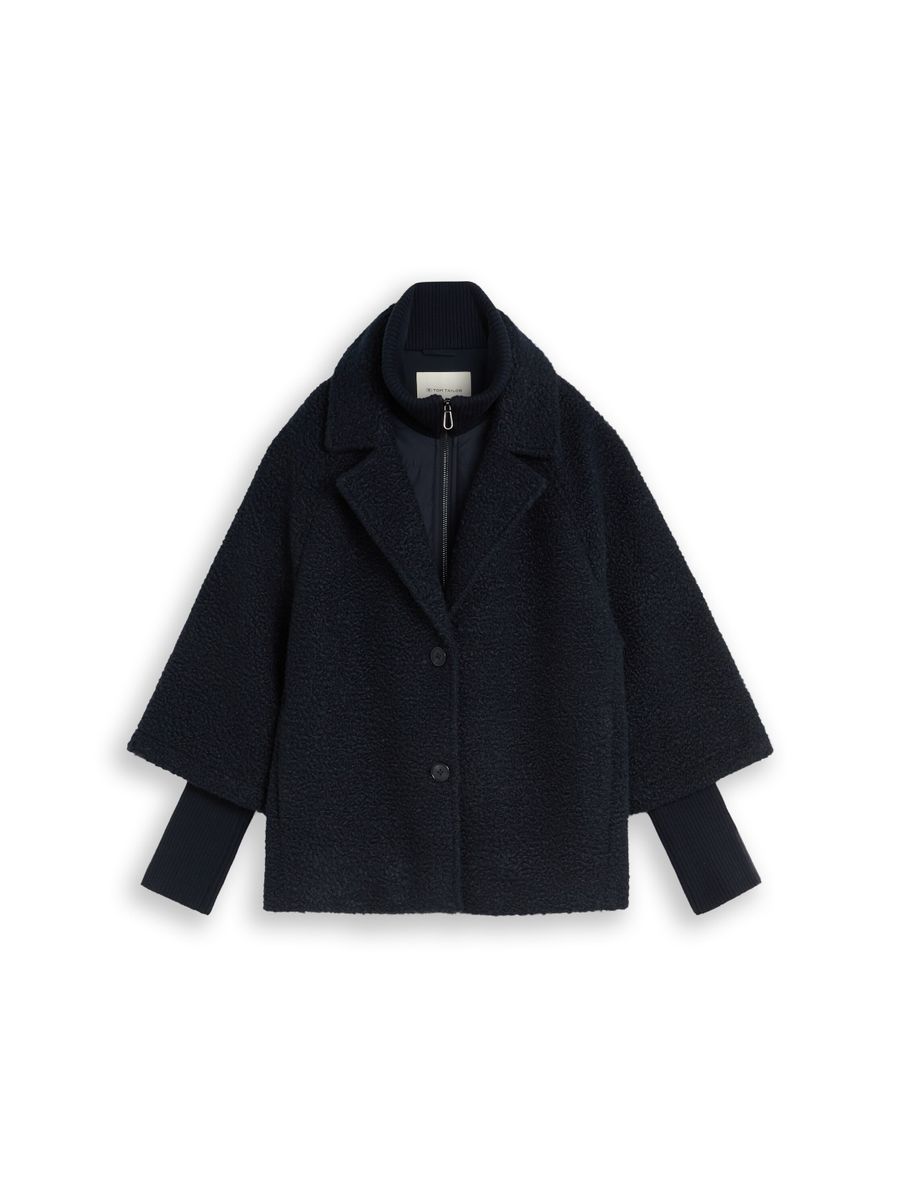 Cosy Cape Jacke im 2-in-1-Look