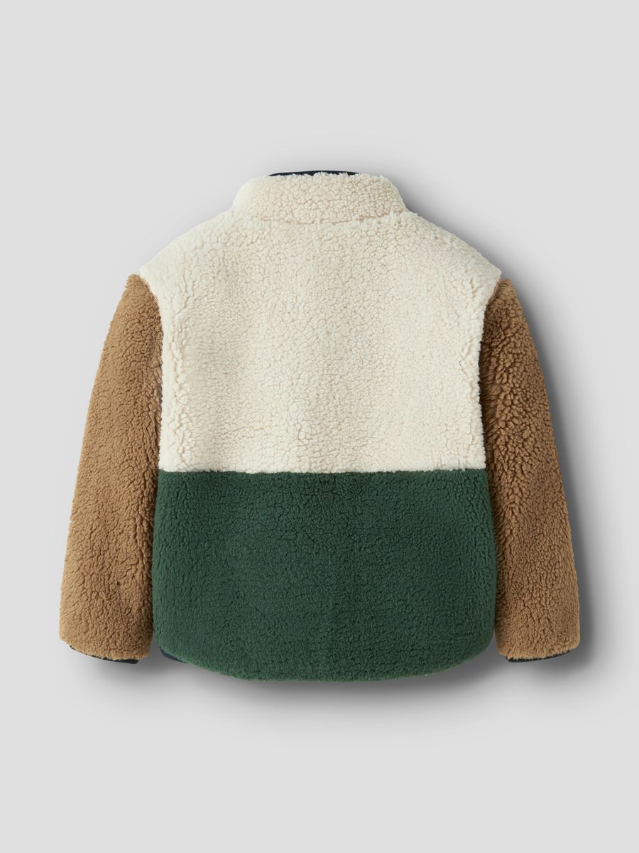NMMMACEY TEDDY JACKET BLOCK NOOS
