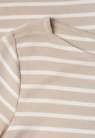 3/4-Arm Shirt mit U-Boot-Ausschnitt
