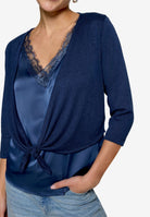 Sweat Jacke Kurz 3/4 Arm