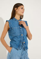 Jeansbluse