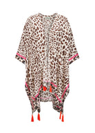 PONCHO VISCOSE LEO WITH CONTRAST LI