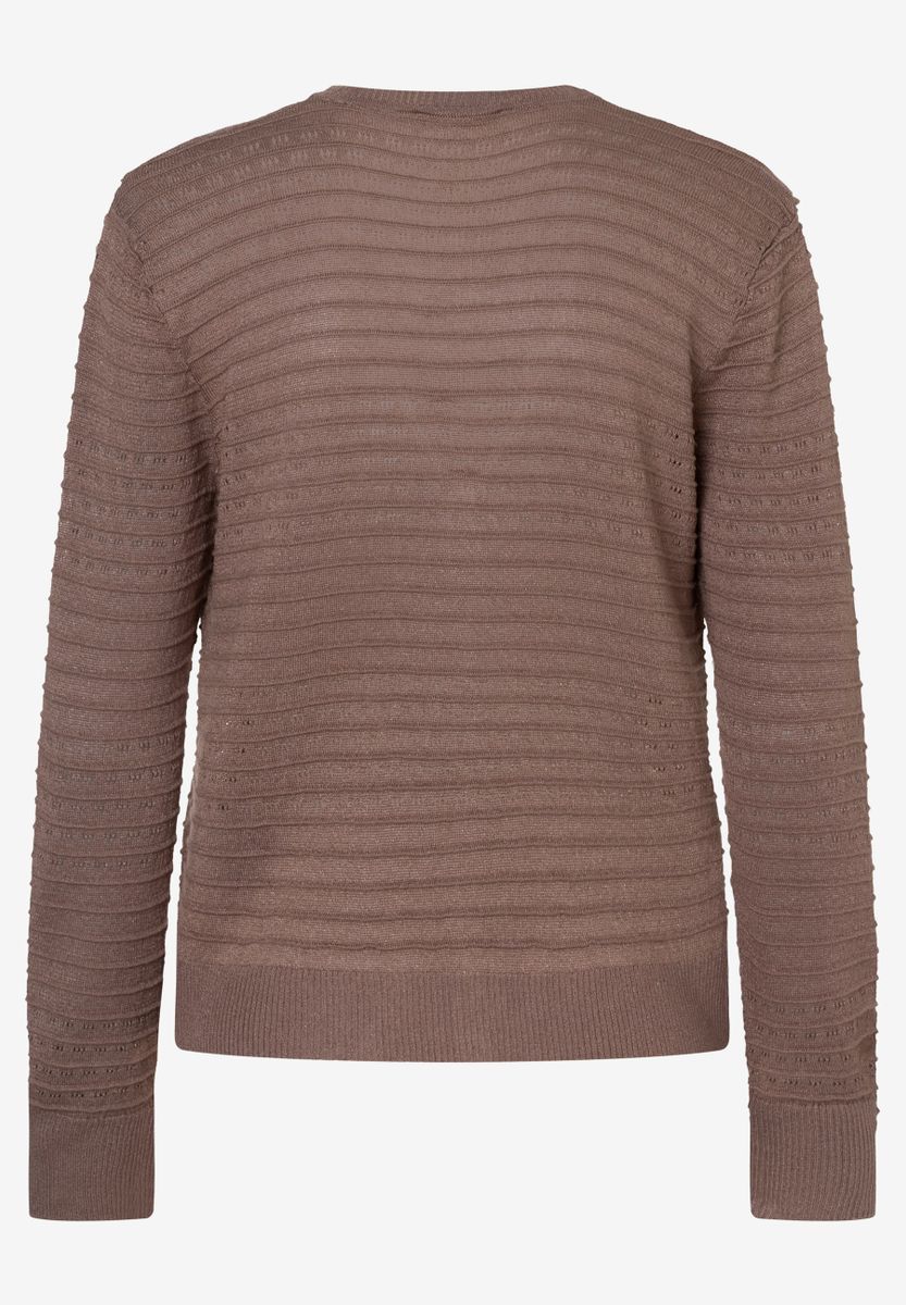 Cardigan mit Streifen-Struktur