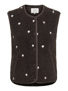 JDYSIMINA TEDDY HEART EMB WAISTCOAT OTW