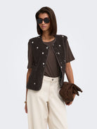 JDYSIMINA TEDDY HEART EMB WAISTCOAT OTW