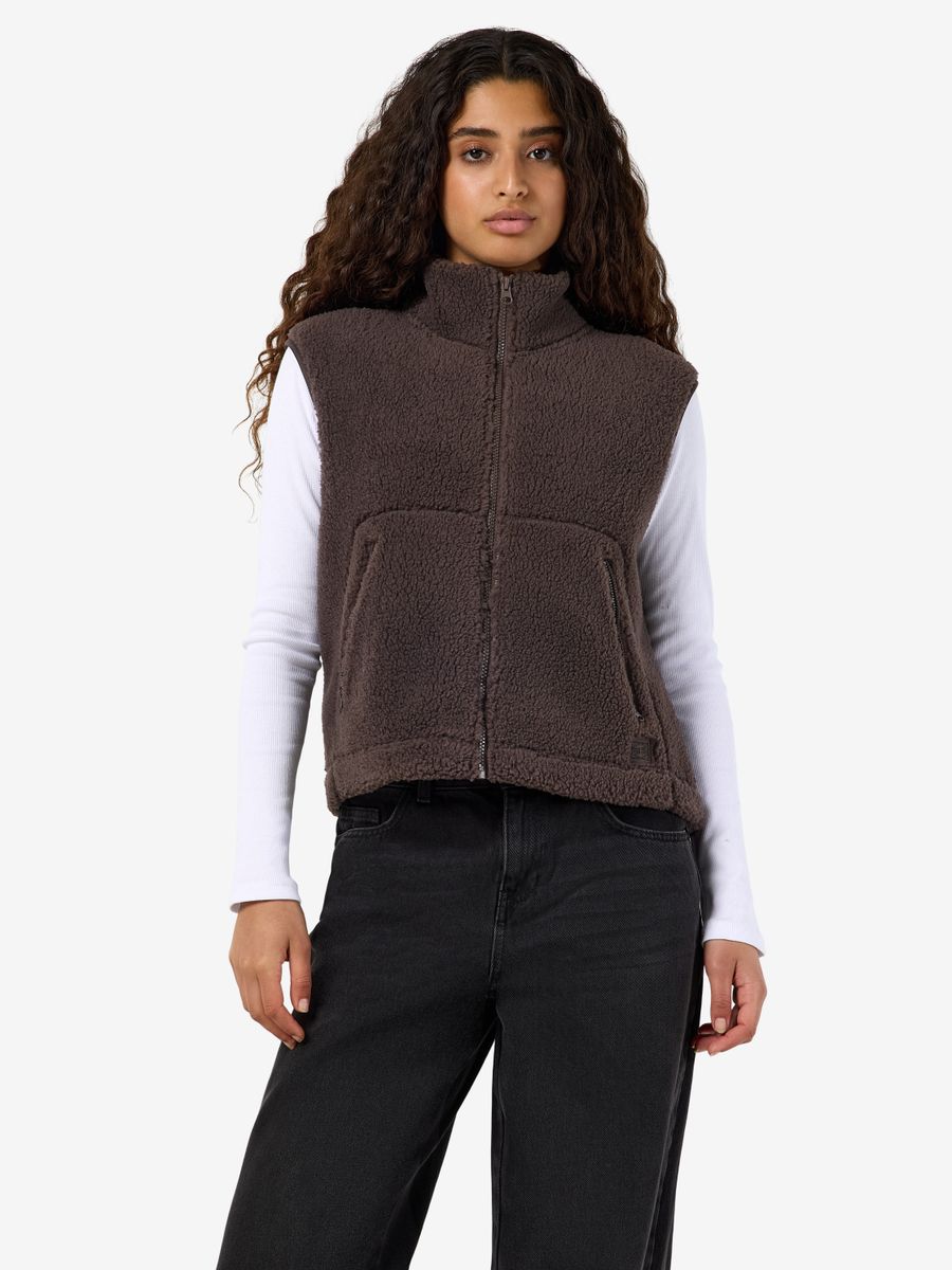 NMMASEY SHORT TEDDY VEST NOOS