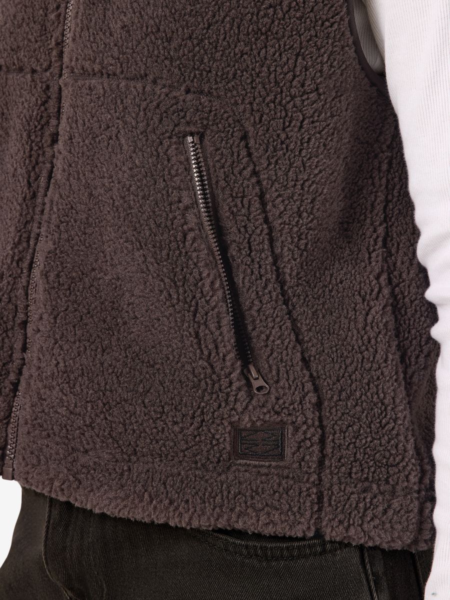 NMMASEY SHORT TEDDY VEST NOOS