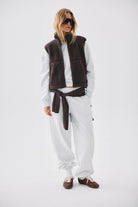 NMMASEY SHORT TEDDY VEST NOOS