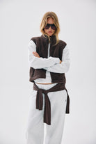 NMMASEY SHORT TEDDY VEST NOOS