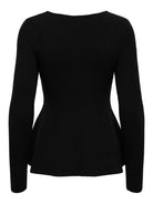 ONLIBI LS V-NECK RIB PEPLUM CC KNT