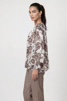 Bluse mit Blumenmuster