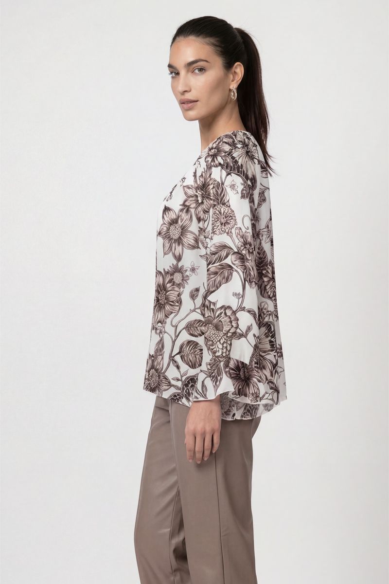 Bluse mit Blumenmuster