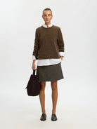 SLWLULU NEW LS KNIT O-NECK NOOS