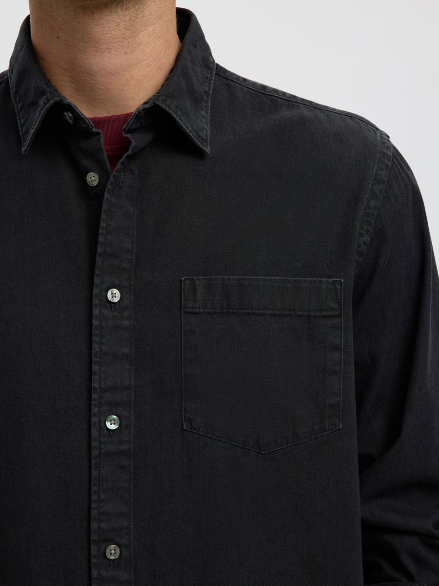 SLMCLAUS-CARLO REG DENIM LS SHIRT NOOS