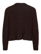 VIBOWS L/S FLOUNCE KNIT CARDIGAN-NOOS