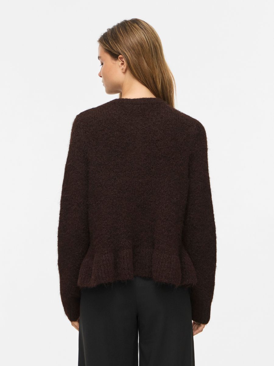 VIBOWS L/S FLOUNCE KNIT CARDIGAN-NOOS