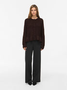 VIBOWS L/S FLOUNCE KNIT CARDIGAN-NOOS