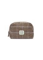 Kosmetiktasche mit Karomuster (3er-Pack)