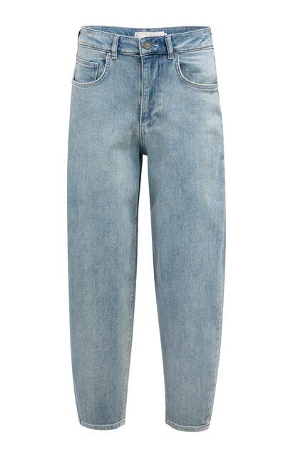 Washed Jeans aus Baumwolle
