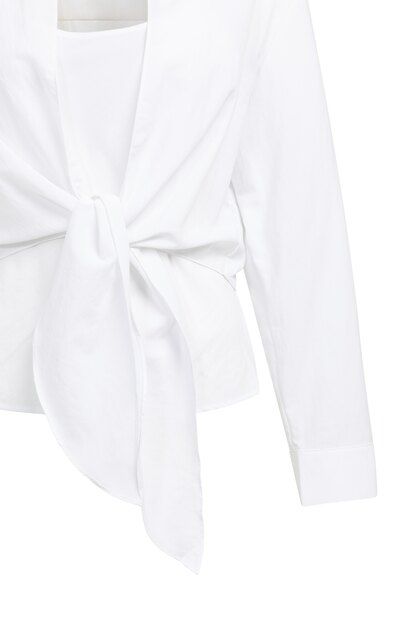 Lockere Langarm Bluse Doppelset mit Innentop