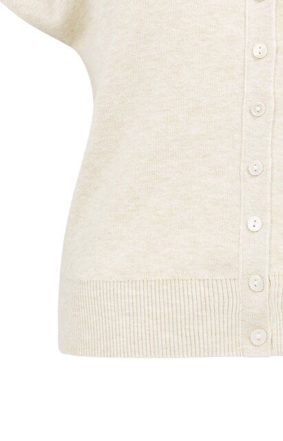 Ärmellose Strickjacke mit Knopfleiste vorne