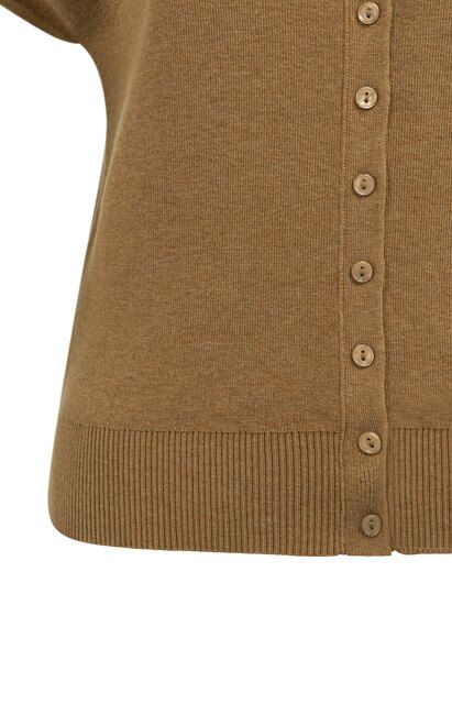 Ärmellose Strickjacke mit Knopfleiste vorne
