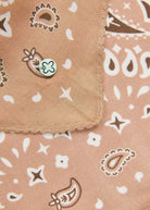 Dreieckstuch aus Viskose mit Bandana-Print