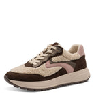 Sneaker mit Kunstfell-Details