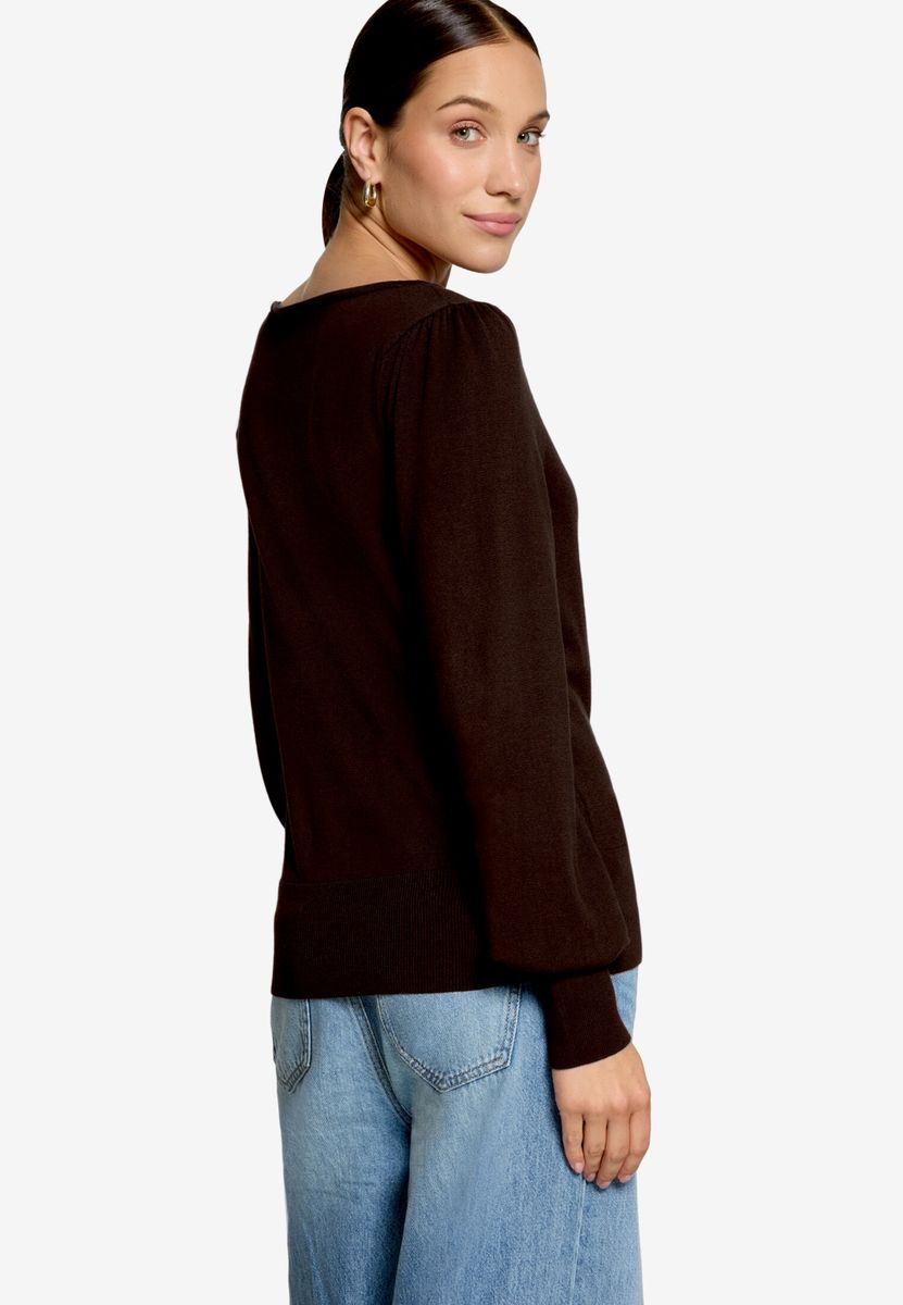 Feinstrickpullover  mit U-Boot Ausschnitt