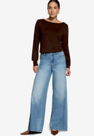 Feinstrickpullover  mit U-Boot Ausschnitt