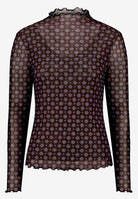 Halbarm-Shirt mit Muster