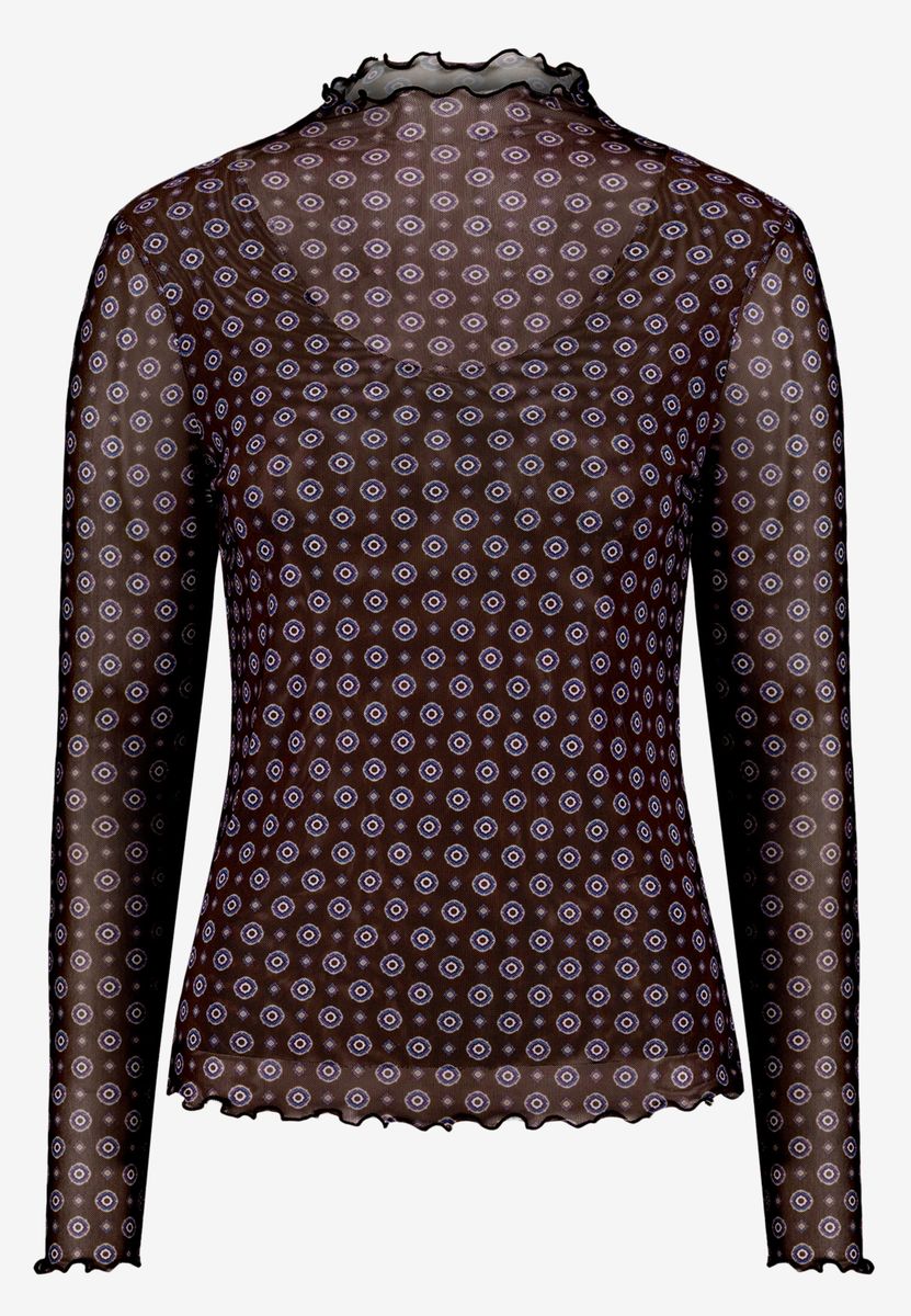 Halbarm-Shirt mit Muster
