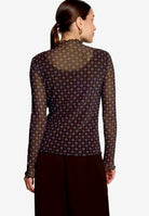 Halbarm-Shirt mit Muster