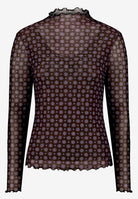 Halbarm-Shirt mit Muster