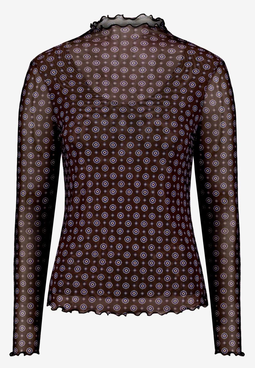 Halbarm-Shirt mit Muster