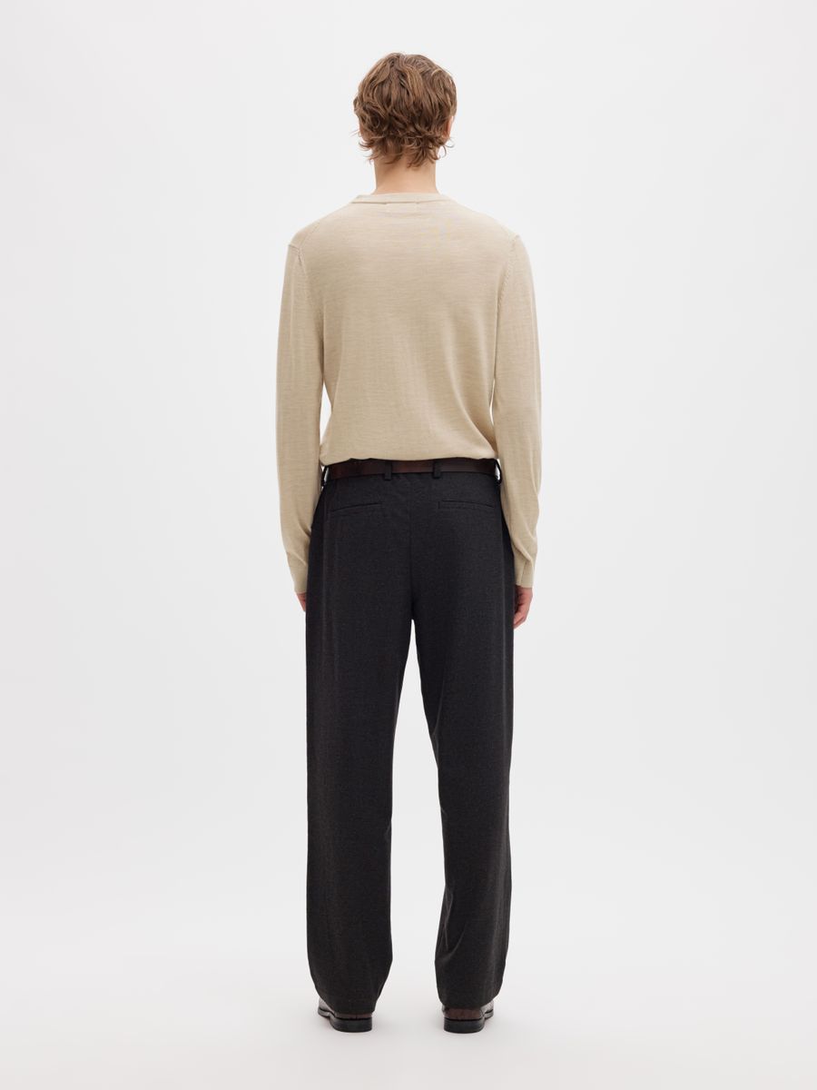 SLMTRAY LS KNIT MERINO CREW NECK NO